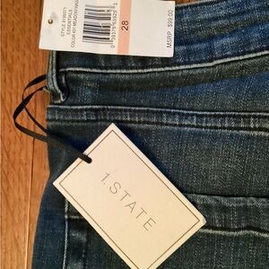 STATE Women's Dark Blue Jeans